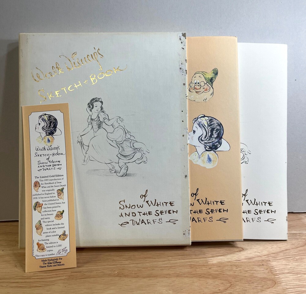 Walt Disney Sketch Book Snow White Limited Gold Edition 1670/2000